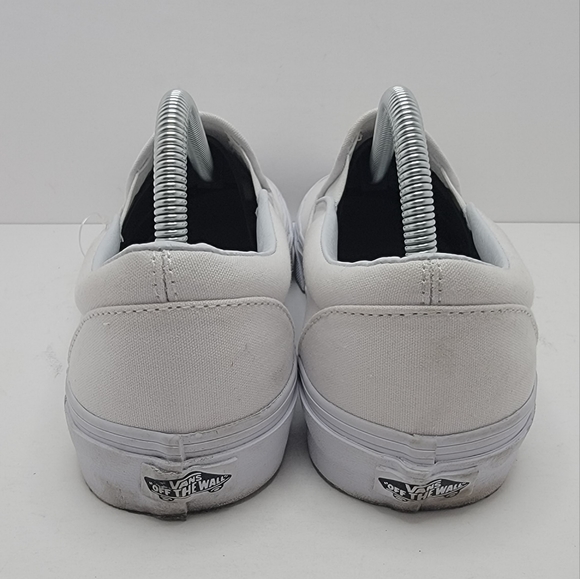 Vans | Classic distressed white canvas slip-on sneakers | MENS 9 - Picture 5 of 8